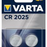 Varta CR2025 Lithium 2Pack Coin Cell Battery