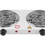 Casey Koala Electric 2 Hot Plate Spiral Stove Colour: White