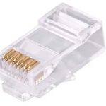 NetiX RJ45 CAT6 Modular Plugs 100 Pack Gold-Plated Copper Alloy