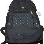 UNIQUE Black 15.6 Inch Laptop Backpack with Blue