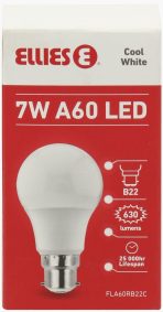 Ellies 7W A60 Residential LED E27-Cool White
