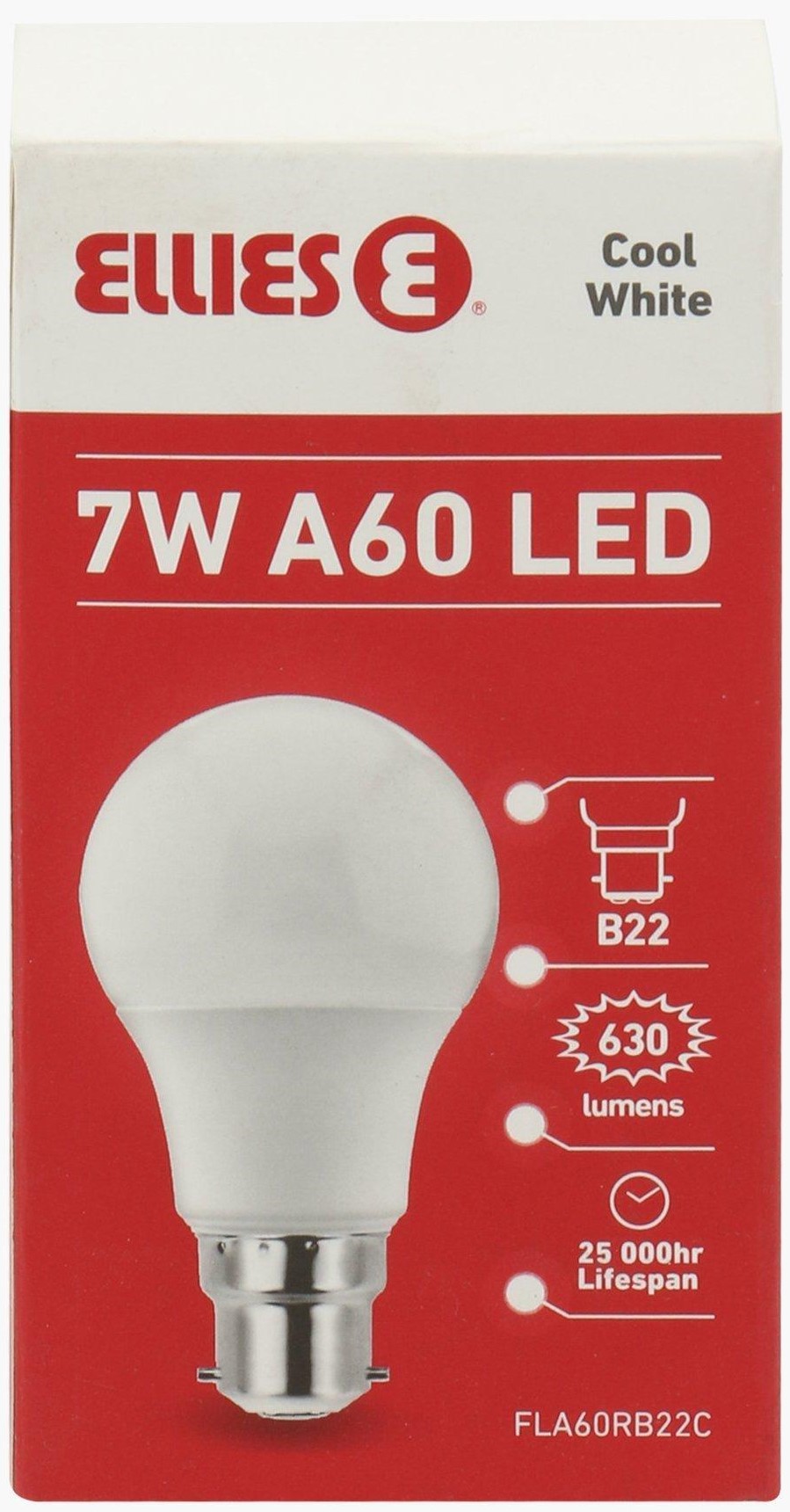 1204202669dbd03638865.jpeg Ellies 7W A60 Residential LED E27-Cool White - Image 1