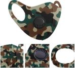 Casey Reusable 3D Structured Unisex Dual Layer Face Masks - Green, Black, and Brown