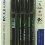 Artwell 3 Pack Permanent Double Black Marker