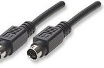Manhattan S-Video 4 Pin 1.8m Cable Black