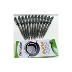 Flexoffice 0.7mm Black Retractable Gel Pens box of 12