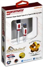 Promate U3 Premium Super Speed Type-A to B USB 3.0 Cable