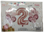 Casey 13pc Rose Gold and White Balloon Set Nr 2