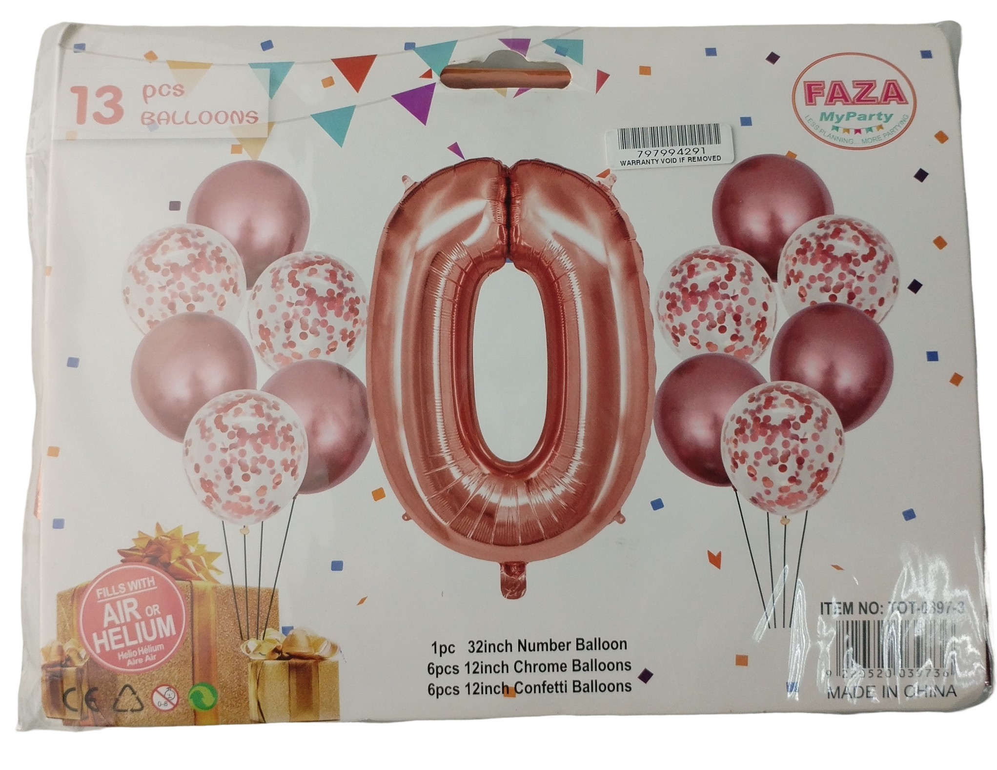 1204202669dbd15de3846.jpeg Casey 13pc Rose Gold and White Balloon Set Nr 0 - Image 1