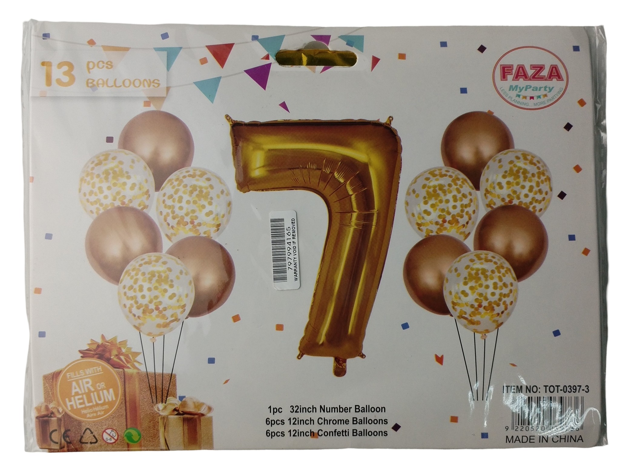 1204202669dbd1c38d1c5.jpeg Casey 13pc Gold and White Balloon Set Nr 7 - Image 1