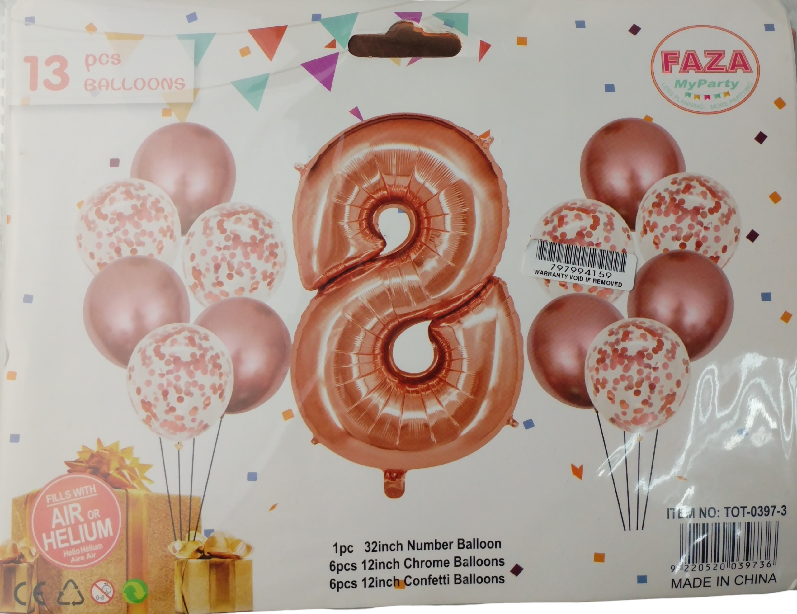 1204202669dbd1d93dfca.png Casey 13pc Rose Gold and White Balloon Set Nr 8 - Image 1