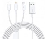 Ezra 3 in1 1meter White Usb Data Cable