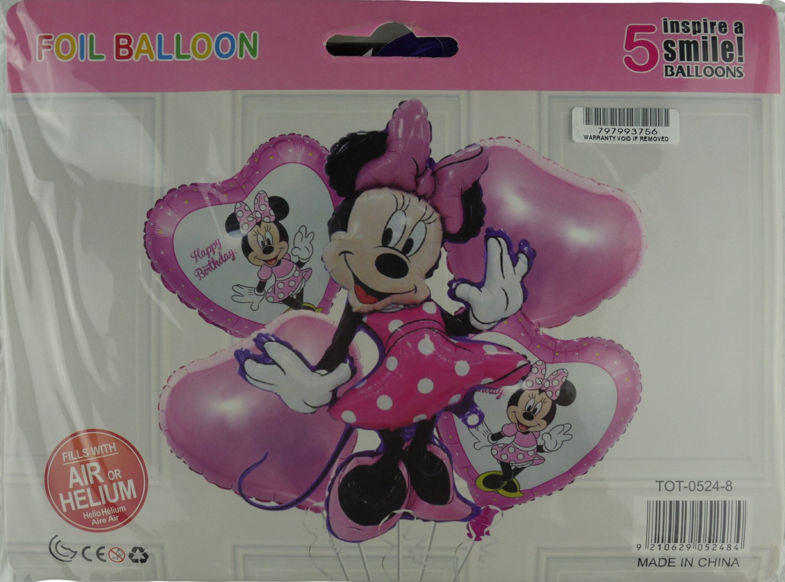 1204202669dbd28ce7a32.jpeg Casey 5pc Mickey Themed Birthday Balloon Set - Image 1