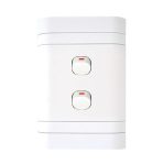 Lesco Flush Cover with 2 Lever 1 Way Switch
