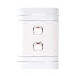 Lesco Flush Cover with 2 Lever 2 Way Switch