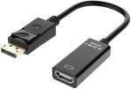 UniQue 30cm Male DisplayPort To 4K Female HDTV Cable
