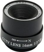 Securnix Lens 16MM Fixed IRIS, Retail Box , No Warranty
