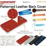 Promate Blue Charm.S4 Premium Leather Back Cover