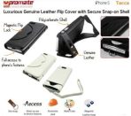 Promate White Tacca iPhone 5 Leather Flip Cover