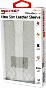 Promate White Zetro BlackBerry Z10 Ultra Slim Leather Sleeve