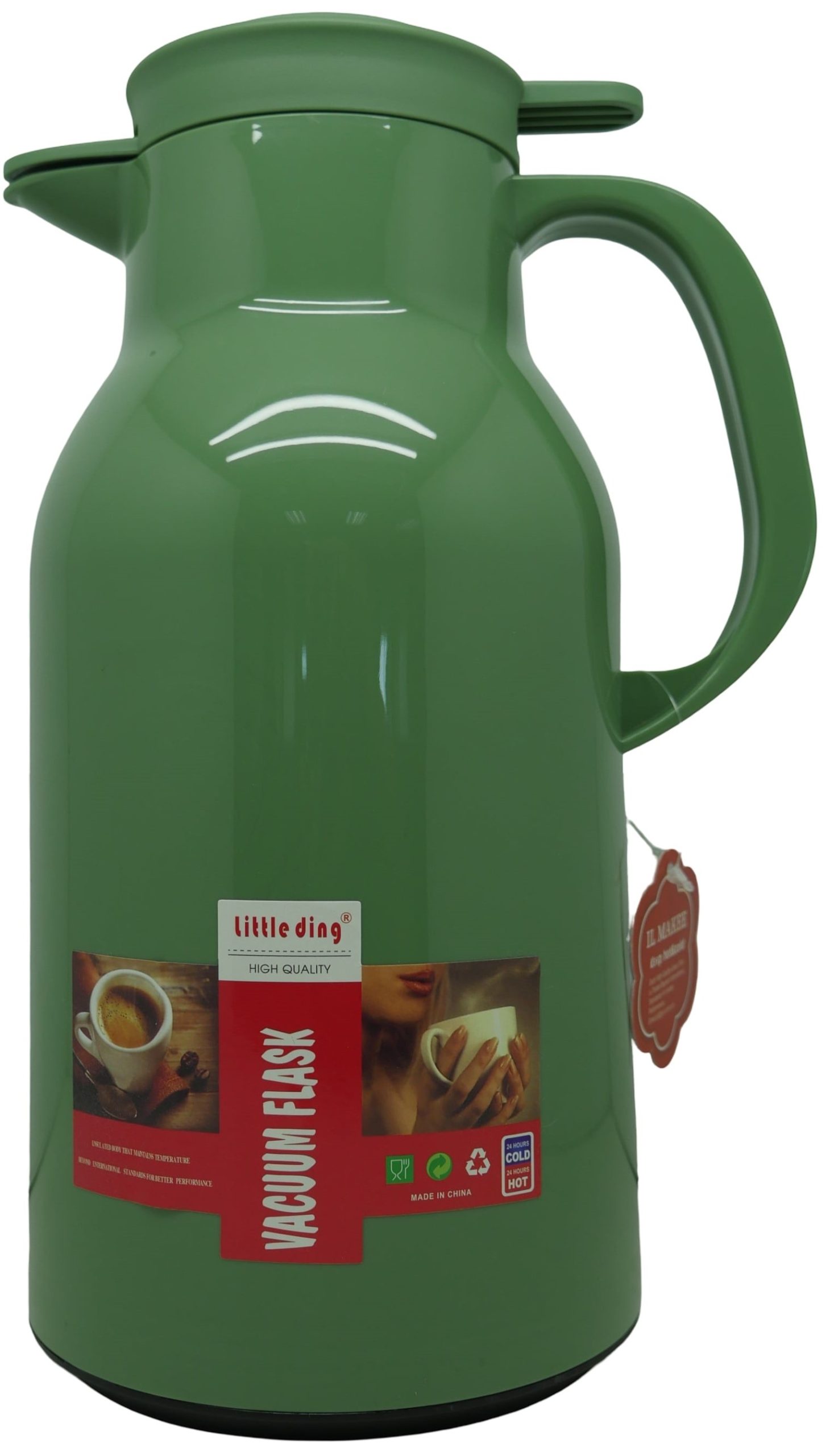 1204202669dbf149db0a2.jpeg Casey Little Ding 1.3L Flask Jug in green - Image 1
