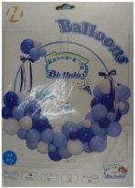 Casey 64pc Blue Birthday Garland Set