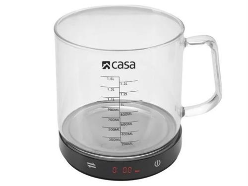 1204202669dbf1e046947.jpeg Casa Electronic Kitchen Scale with Jug - Image 1