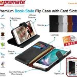 Promate Grey Tava-i6 Premium Book-Style Flip Case