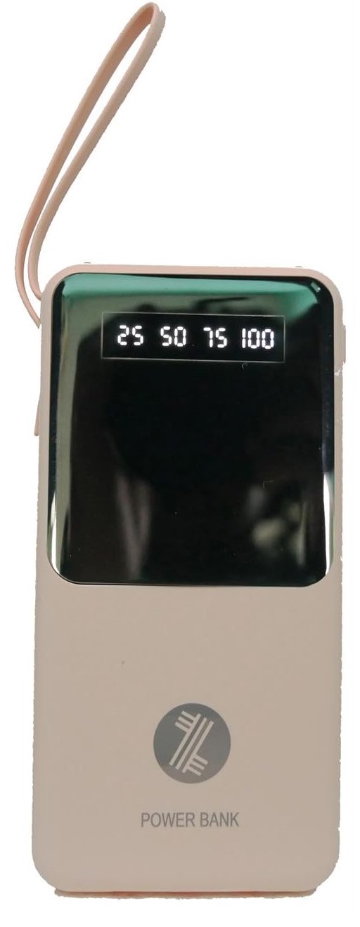 1204202669dbf4b8d7168.jpeg Viaking 10000 mAh Light Pink Power Bank - Image 1
