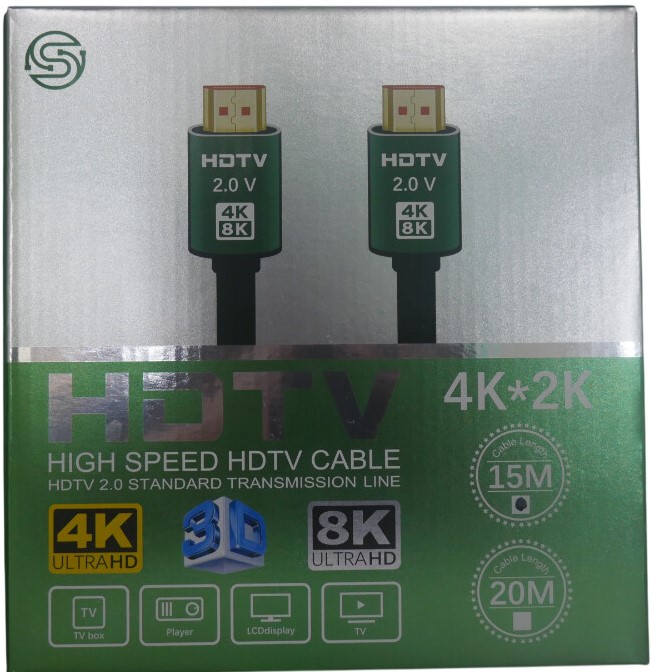1204202669dbf9edcb4de.jpeg UniQue 4K 15 Meters Premium High Speed HDTV2.0 Cable - Image 1