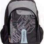 Macaroni Black and Grey Scolaro Student Backpack