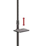 Barkan SW411H 13 Inch To 86 Inches Mobile TV Mount Cart Metal Shelf
