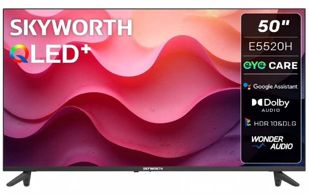 1204202669dc05d3bfb27.jpeg Skyworth 50 Inch FHD QLED Google TV - Image 1